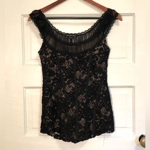 Ann Ferriday Corset Style Lacy Top. OS.
